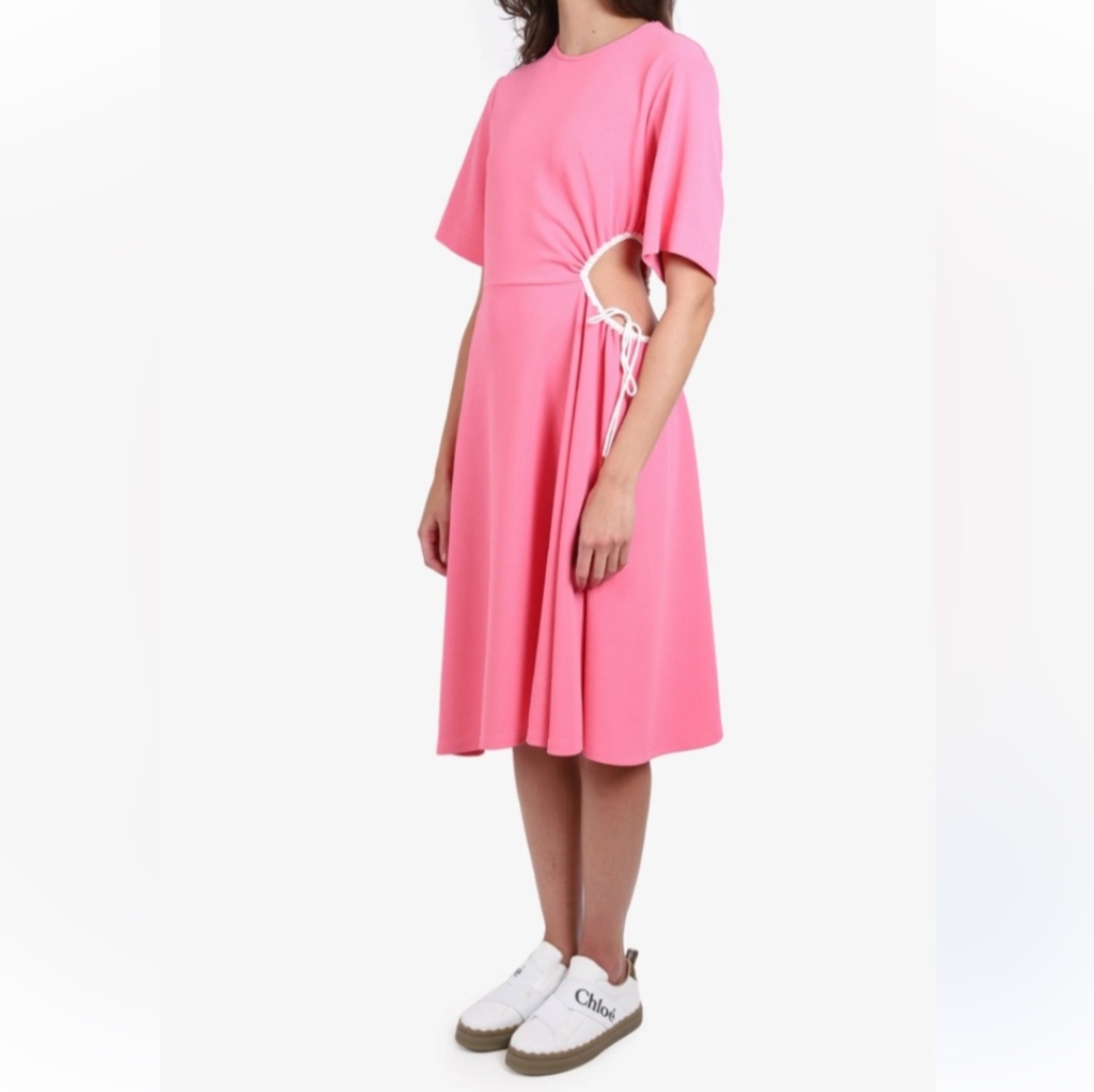See By Chloe Midi Peek A Boo Dress